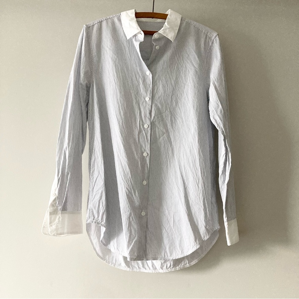 Equipment Femme striped button down shirt